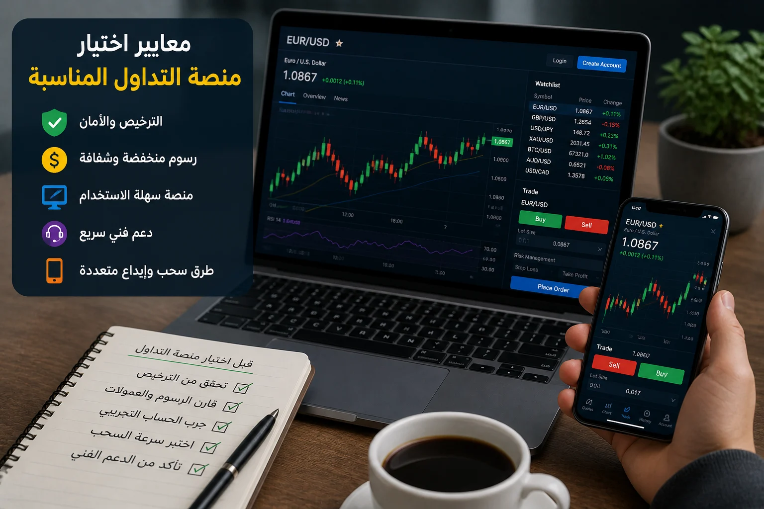 أفضل منصات التداول الموثوقة للمبتدئين: كيف تختار المنصة المناسبة قبل الإيداع؟