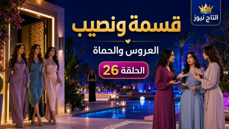 قسمة ونصيب العروس والحماة الحلقة 26.. دخول مشتركات جديدات يشعل الخلاف داخل الفيلا